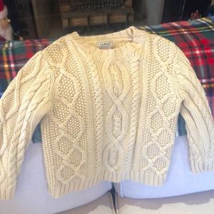 Unisex LL Bean cream sweater